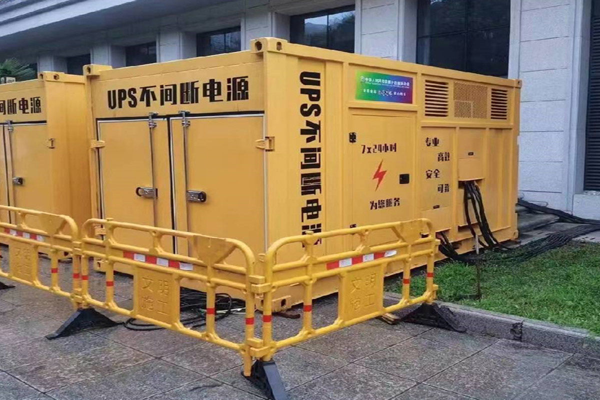 邯山发电机租赁施工现场